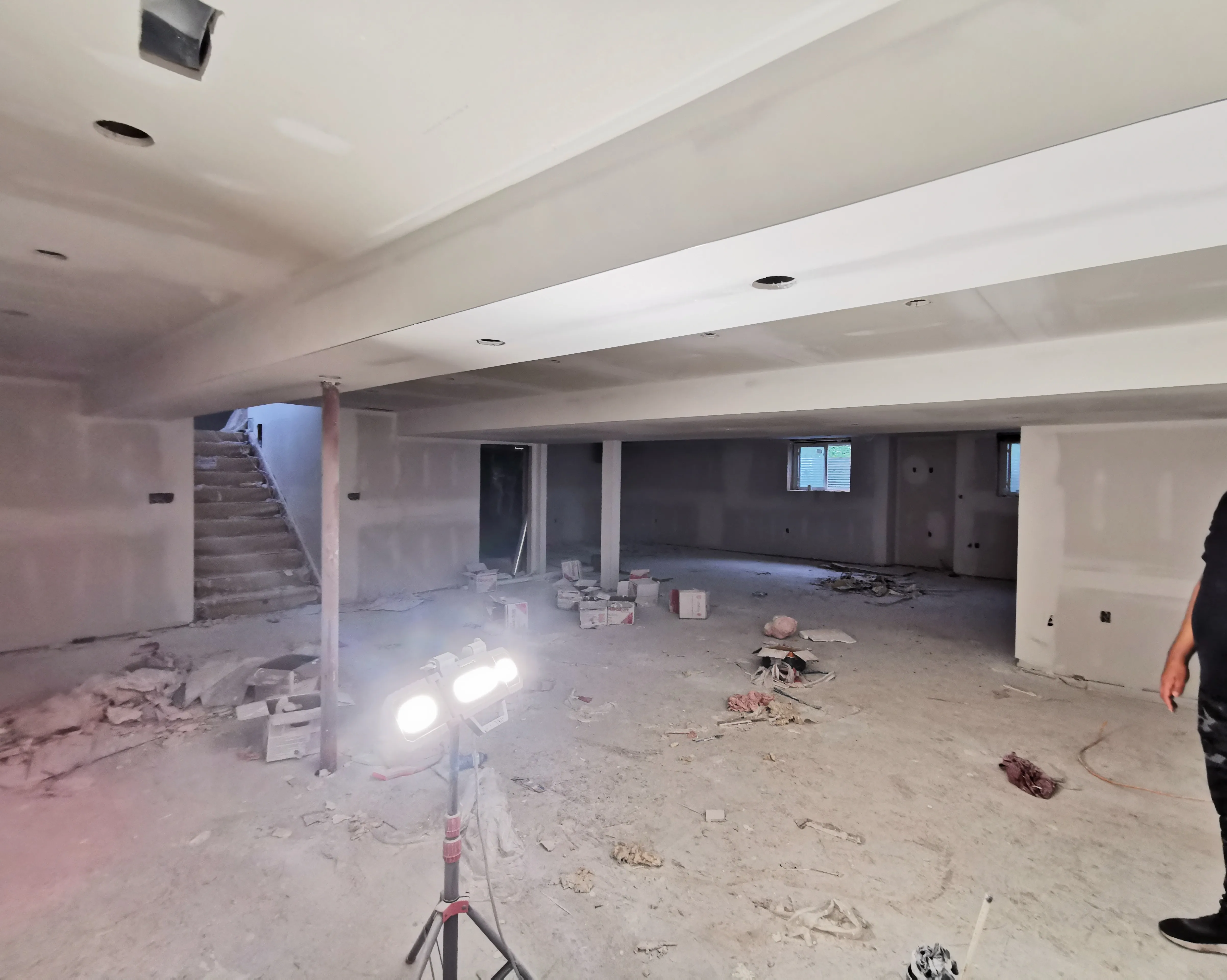 Acton Custom Estate Home, Acton, ON — in progress: Basement 2