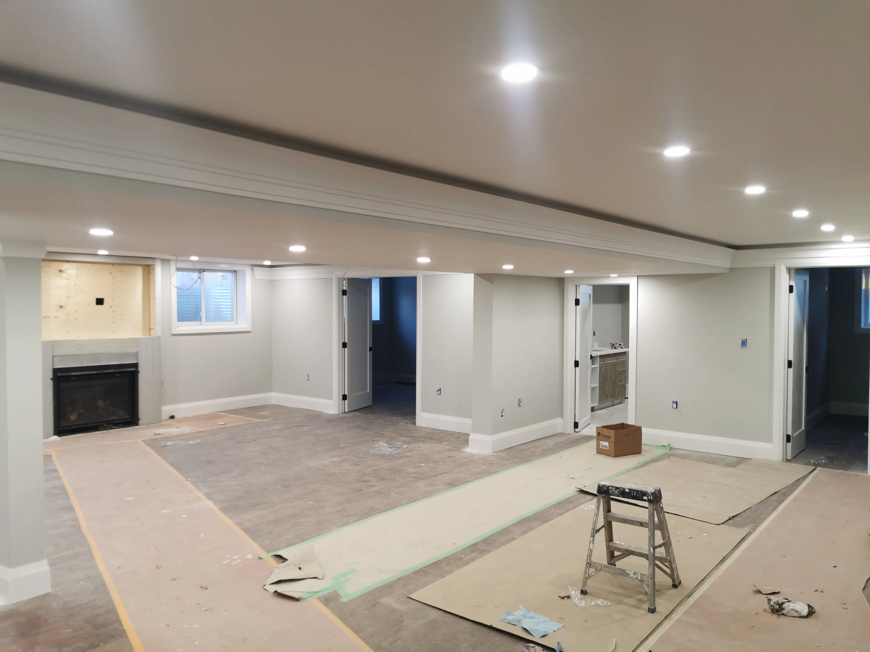 Acton Custom Estate Home, Acton, ON — in progress: Basement 5