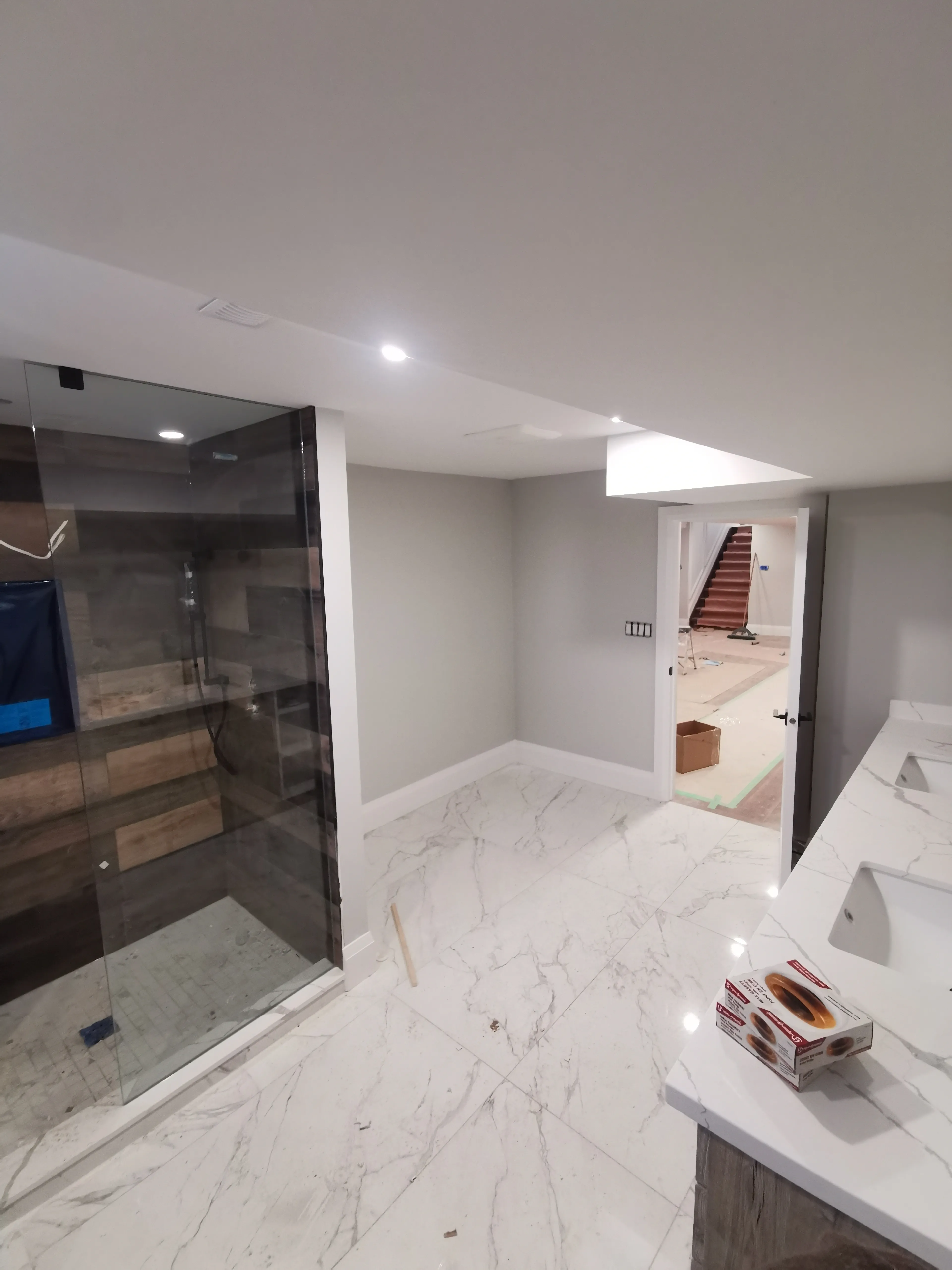 Acton Custom Estate Home, Acton, ON — in progress: Basement Bathroom 10