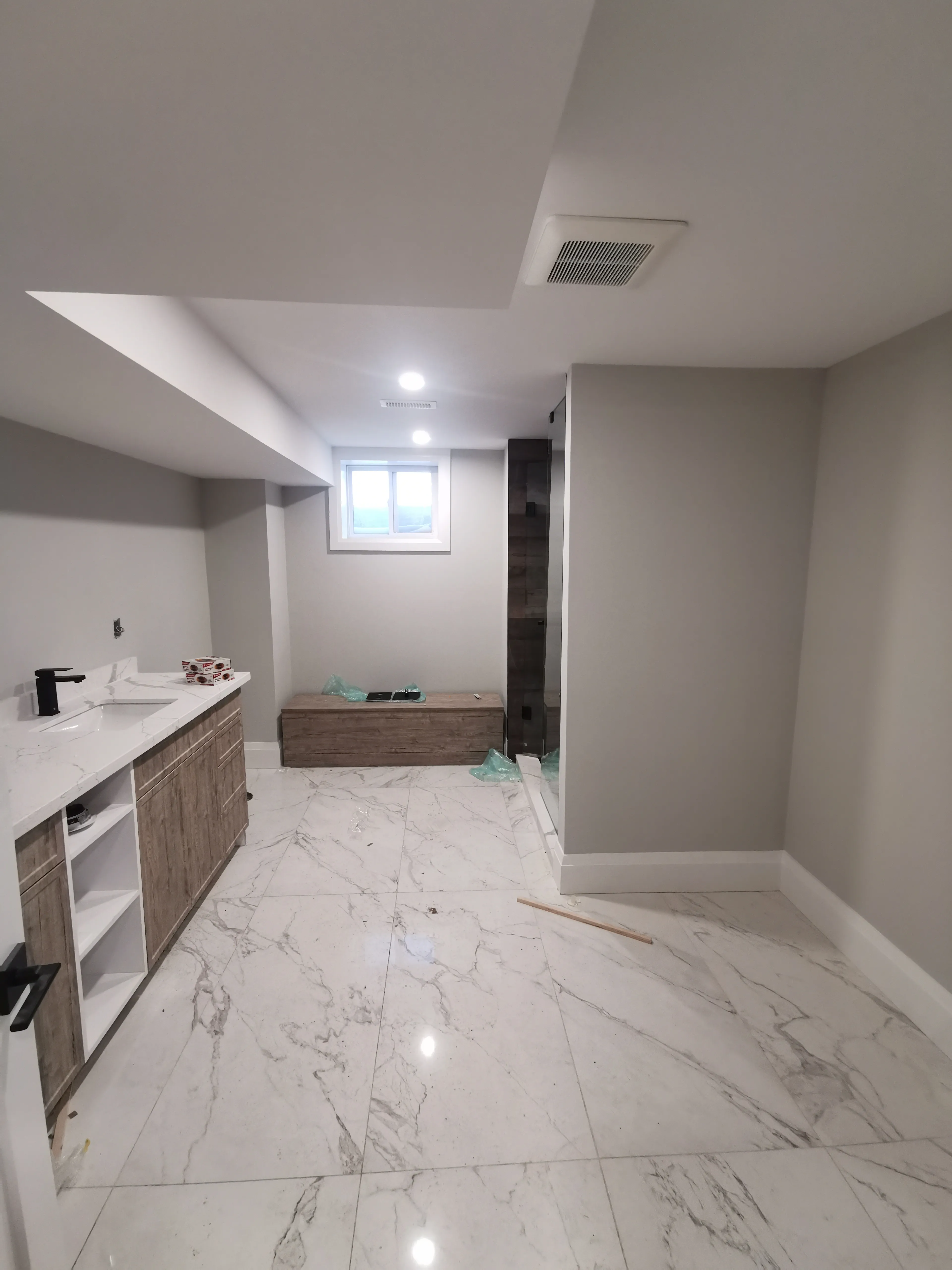 Acton Custom Estate Home, Acton, ON — in progress: Basement Bathroom 7