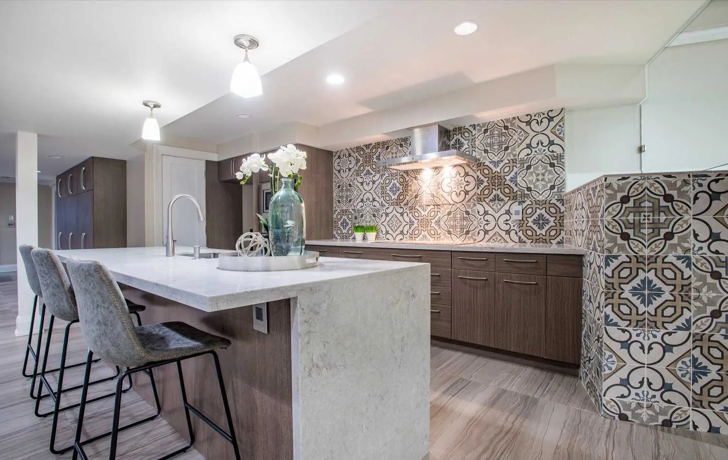 Crescent Hill Estate — Whole-Home Gut & Rebuild, Brampton, ON — view: Basement Kitchen 1