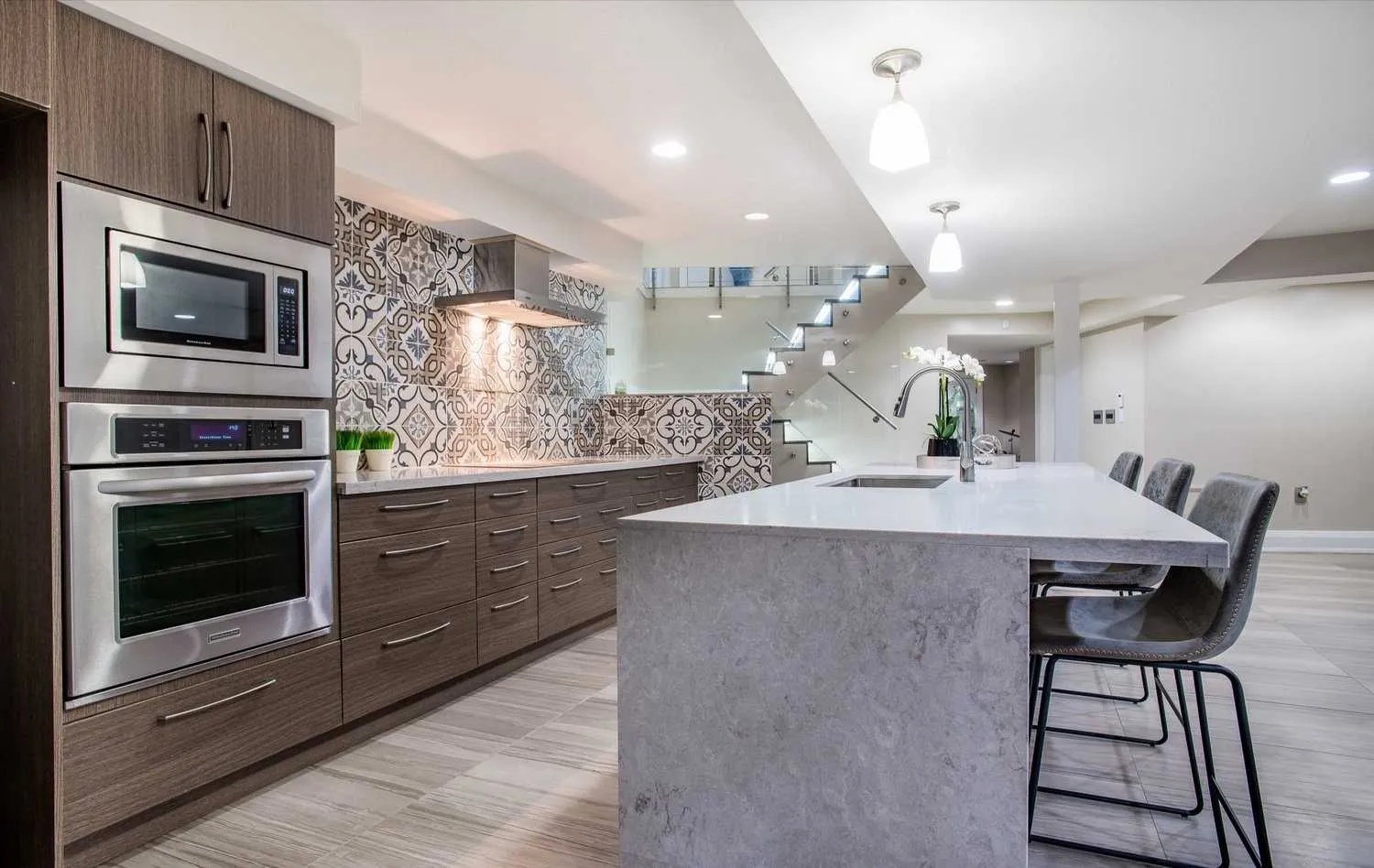 Crescent Hill Estate — Whole-Home Gut & Rebuild, Brampton, ON — view: Basement Kitchen 2