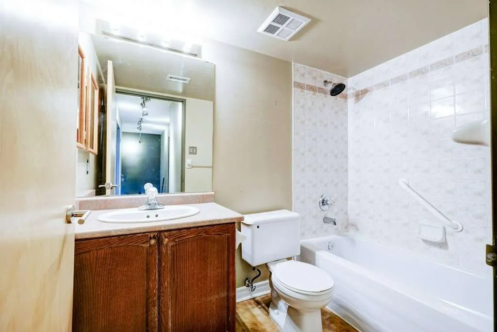 Distillery District Condo Renovation, Toronto, ON — before: Ensuite Bath