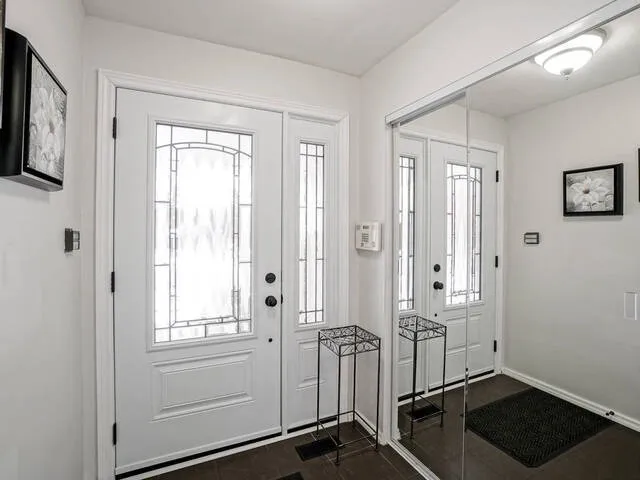 Bramalea Woods Whole-Home Renovation, Brampton, ON — before: Front Door