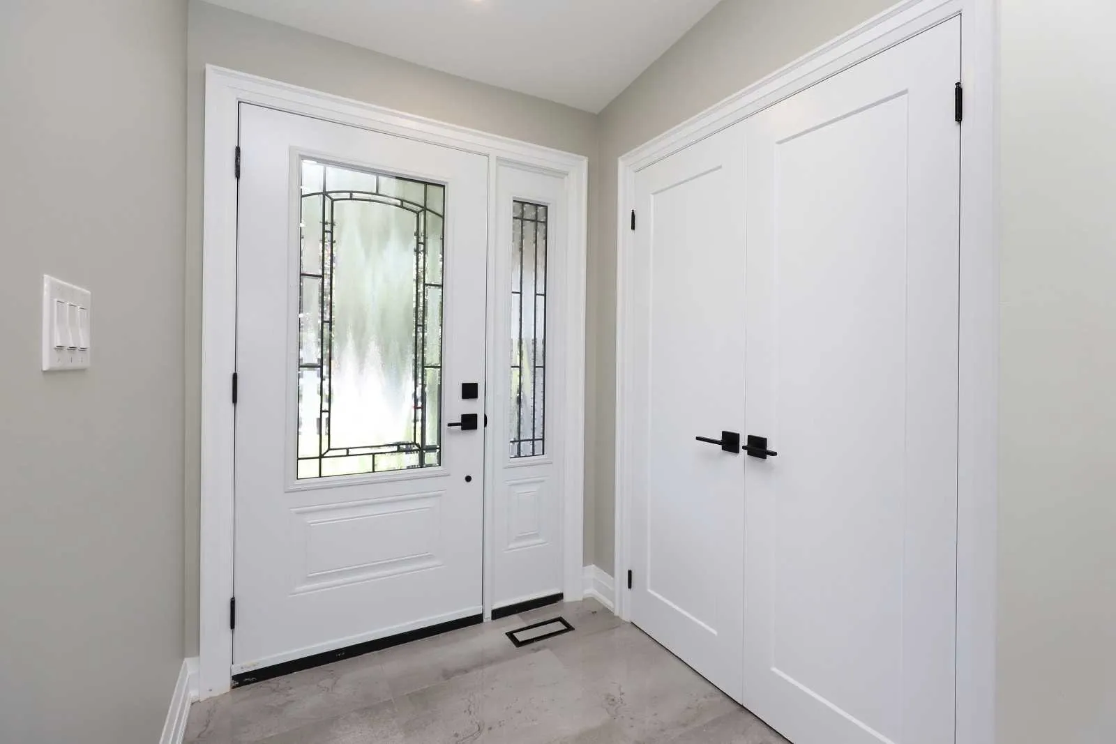 Bramalea Woods Whole-Home Renovation, Brampton, ON — after: Front Door