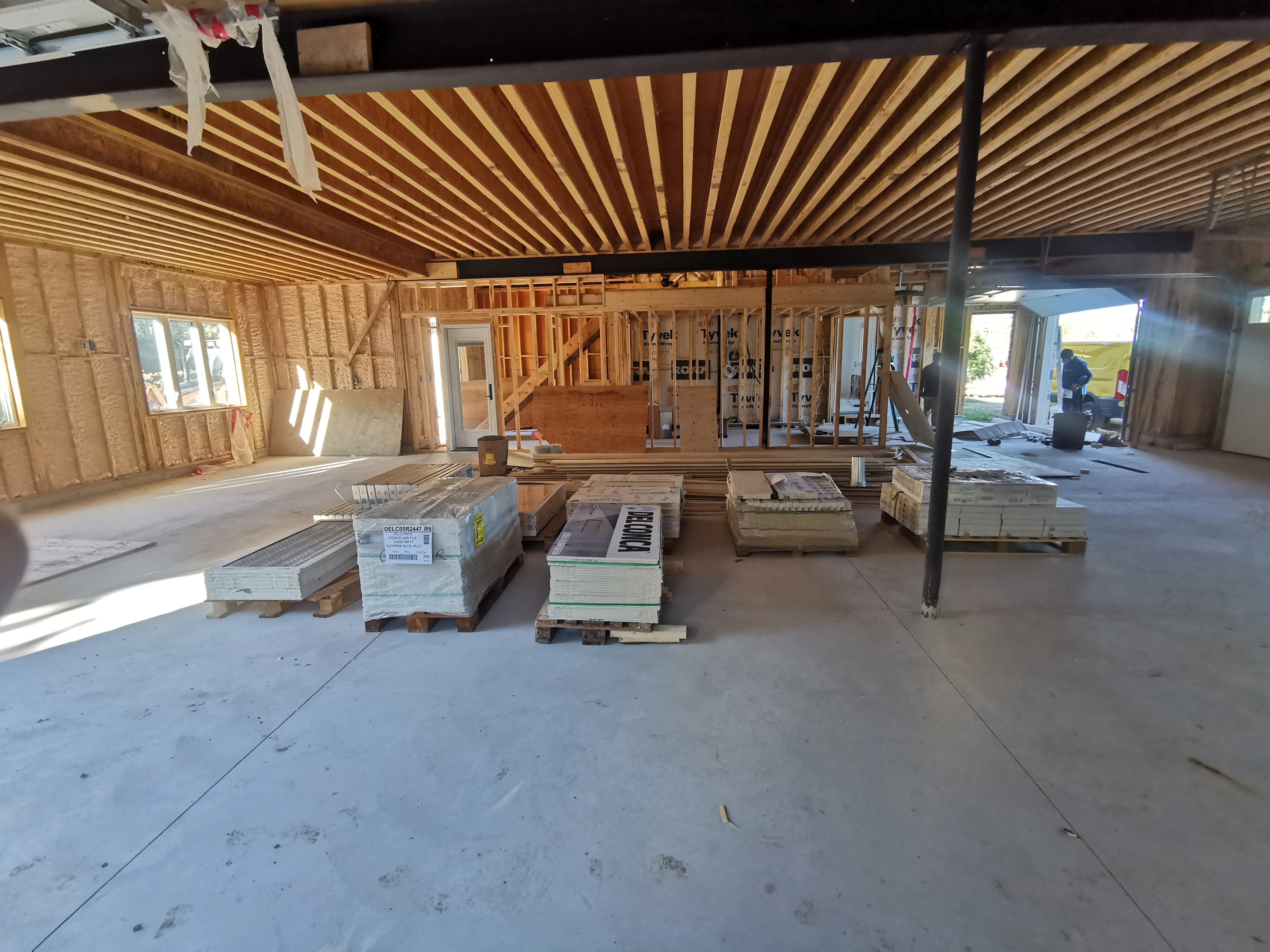 Acton Custom Estate Home, Acton, ON — in progress: Garage 1