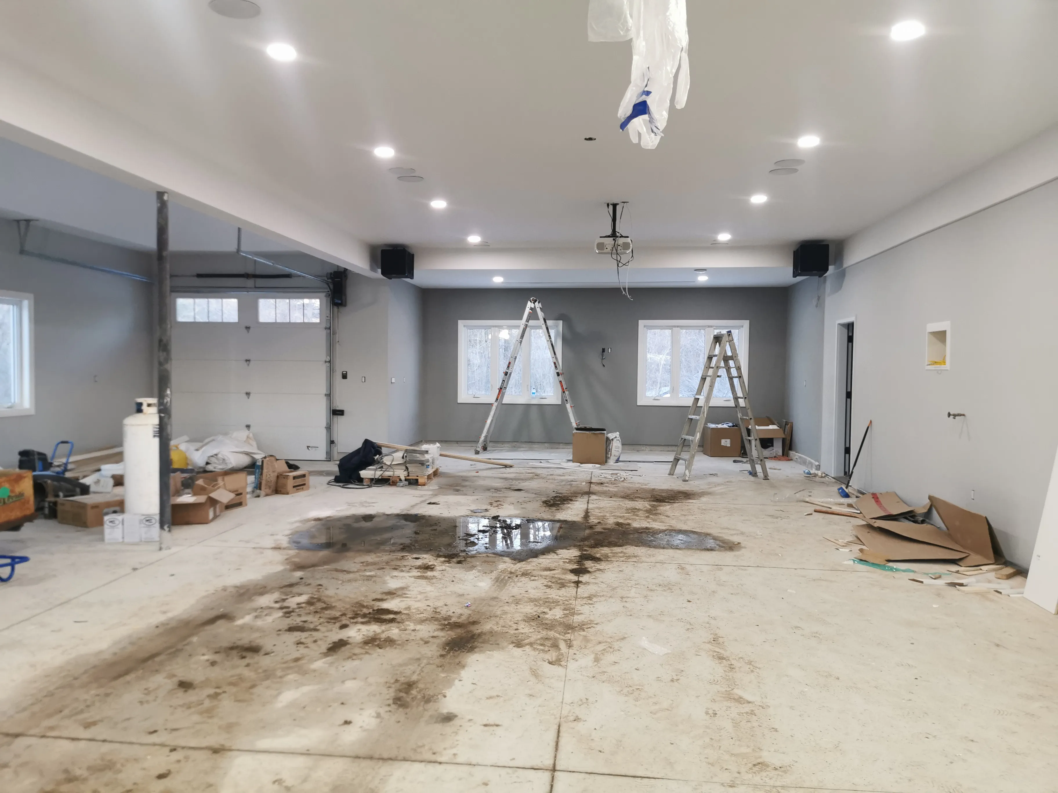 Acton Custom Estate Home, Acton, ON — in progress: Garage 3