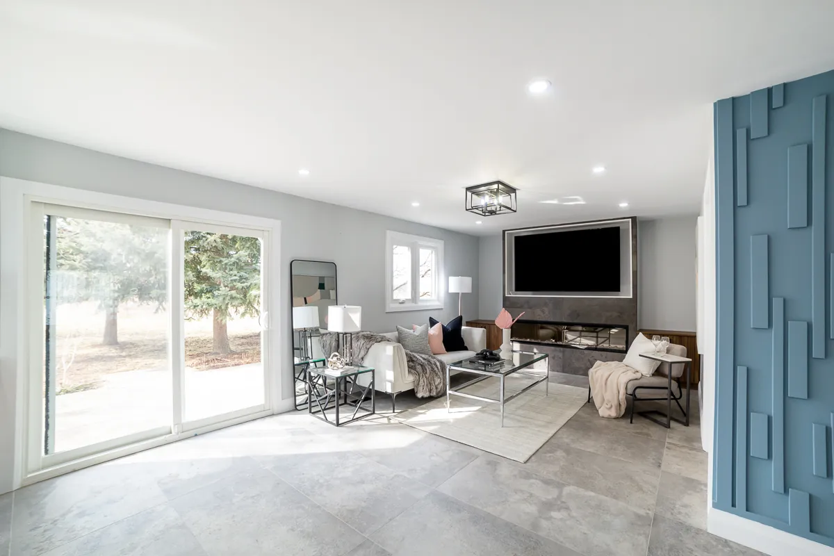 West 5th Whole-Home Renovation, Hamilton Mountain — after: Living 2