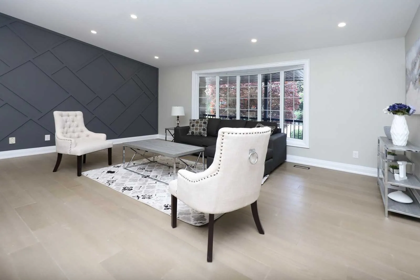 Bramalea Woods Whole-Home Renovation, Brampton, ON — after: Living 3