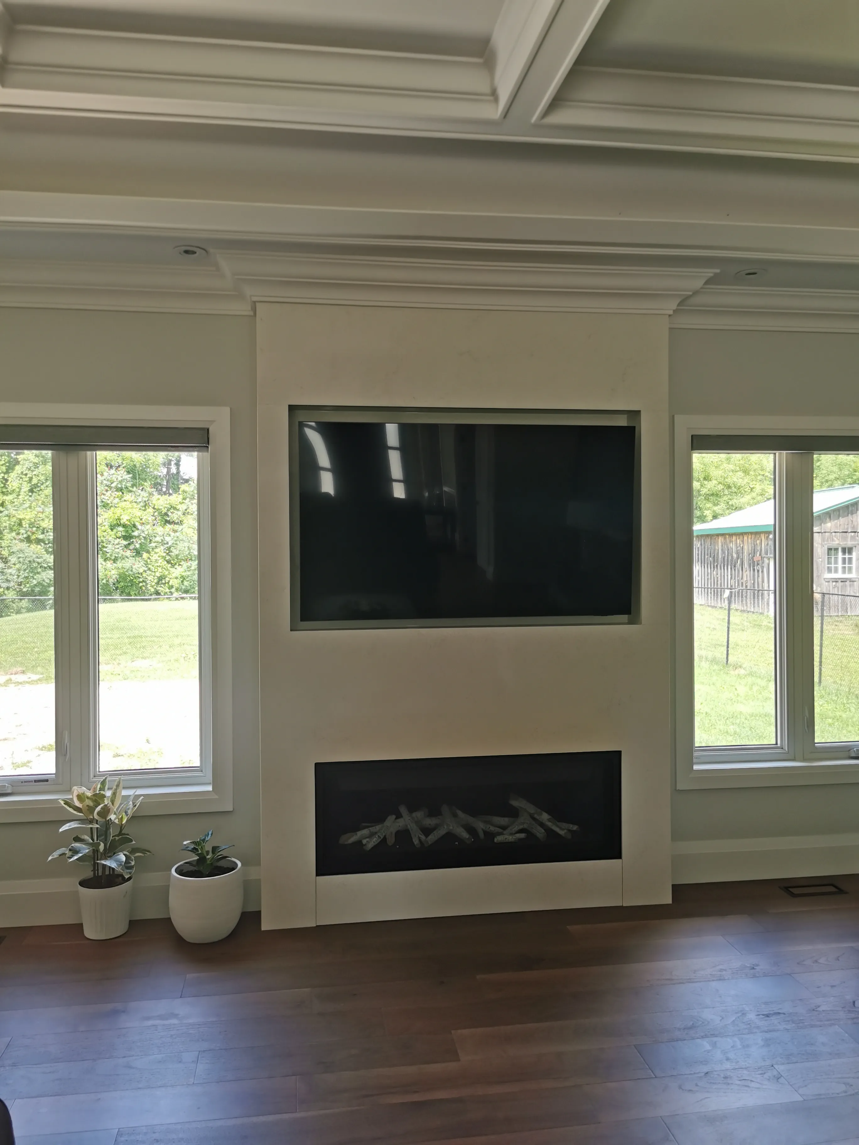 Acton Custom Estate Home, Acton, ON — in progress: Main Fireplace 3