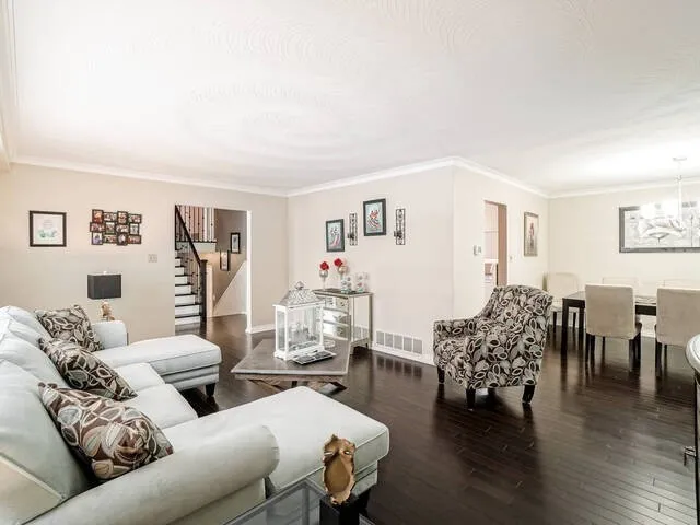 Bramalea Woods Whole-Home Renovation, Brampton, ON — before: Living