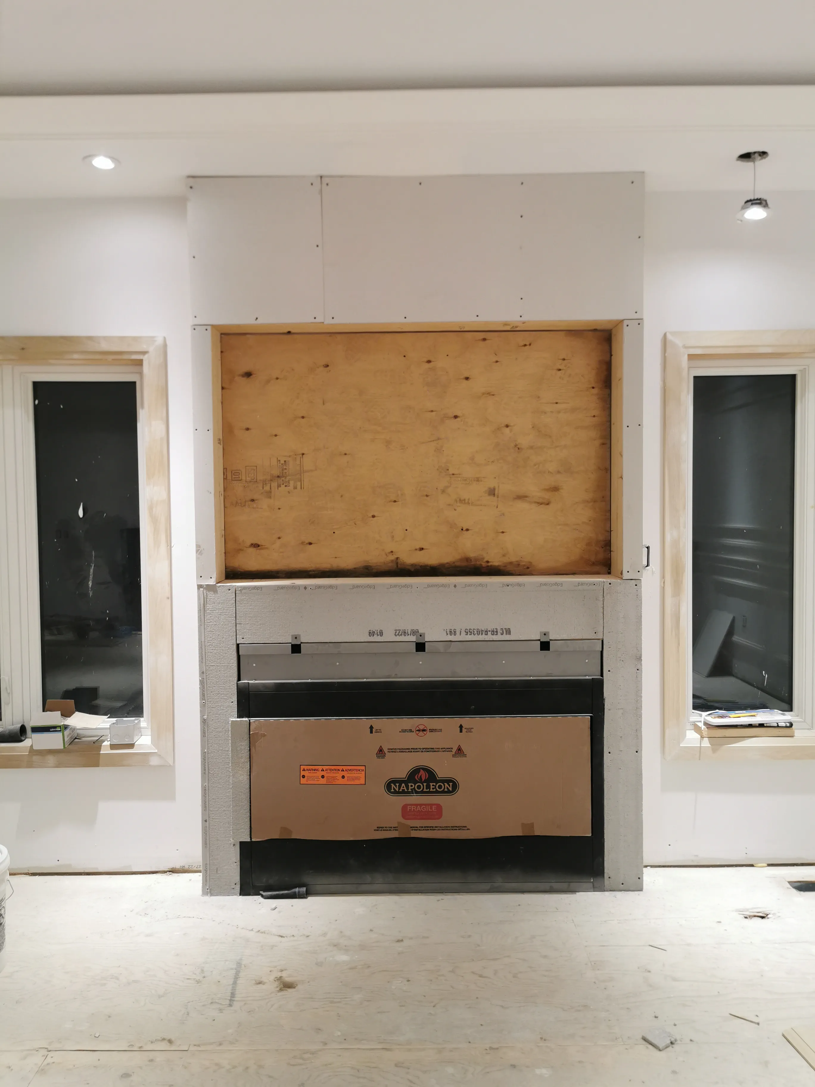 Acton Custom Estate Home, Acton, ON — in progress: Main Fireplace 2