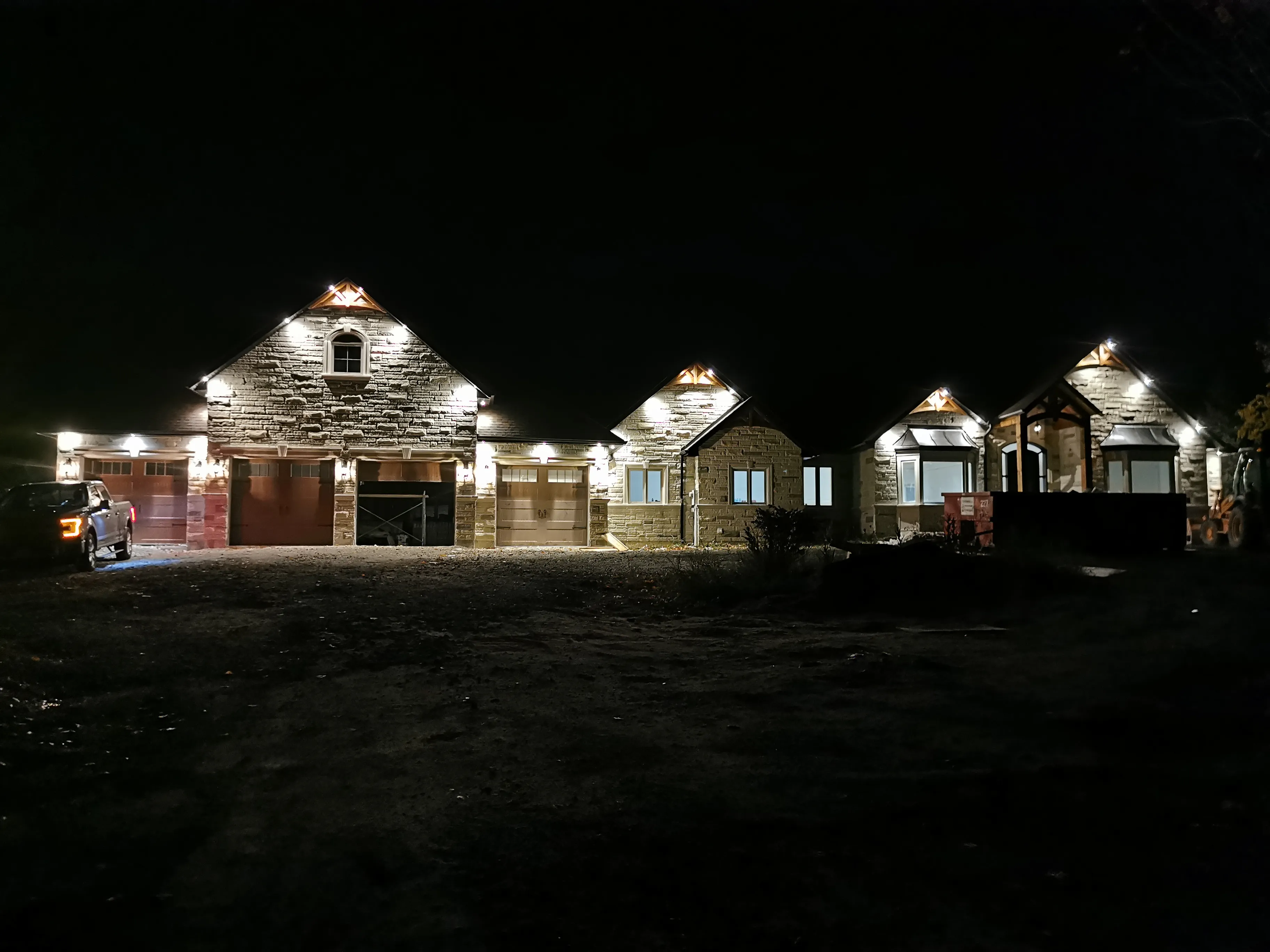 Acton Custom Estate Home, Acton, ON — view: Main Night
