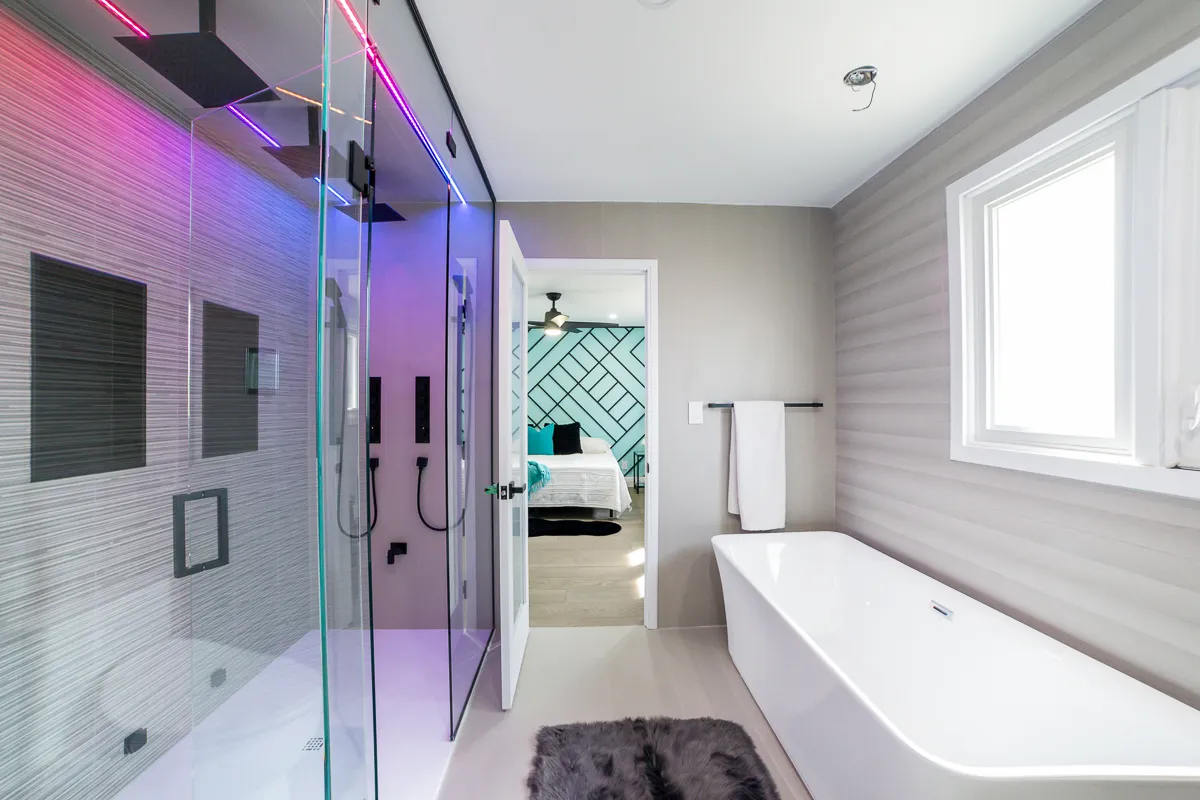 West 5th Whole-Home Renovation, Hamilton Mountain — after: Master Bath 2