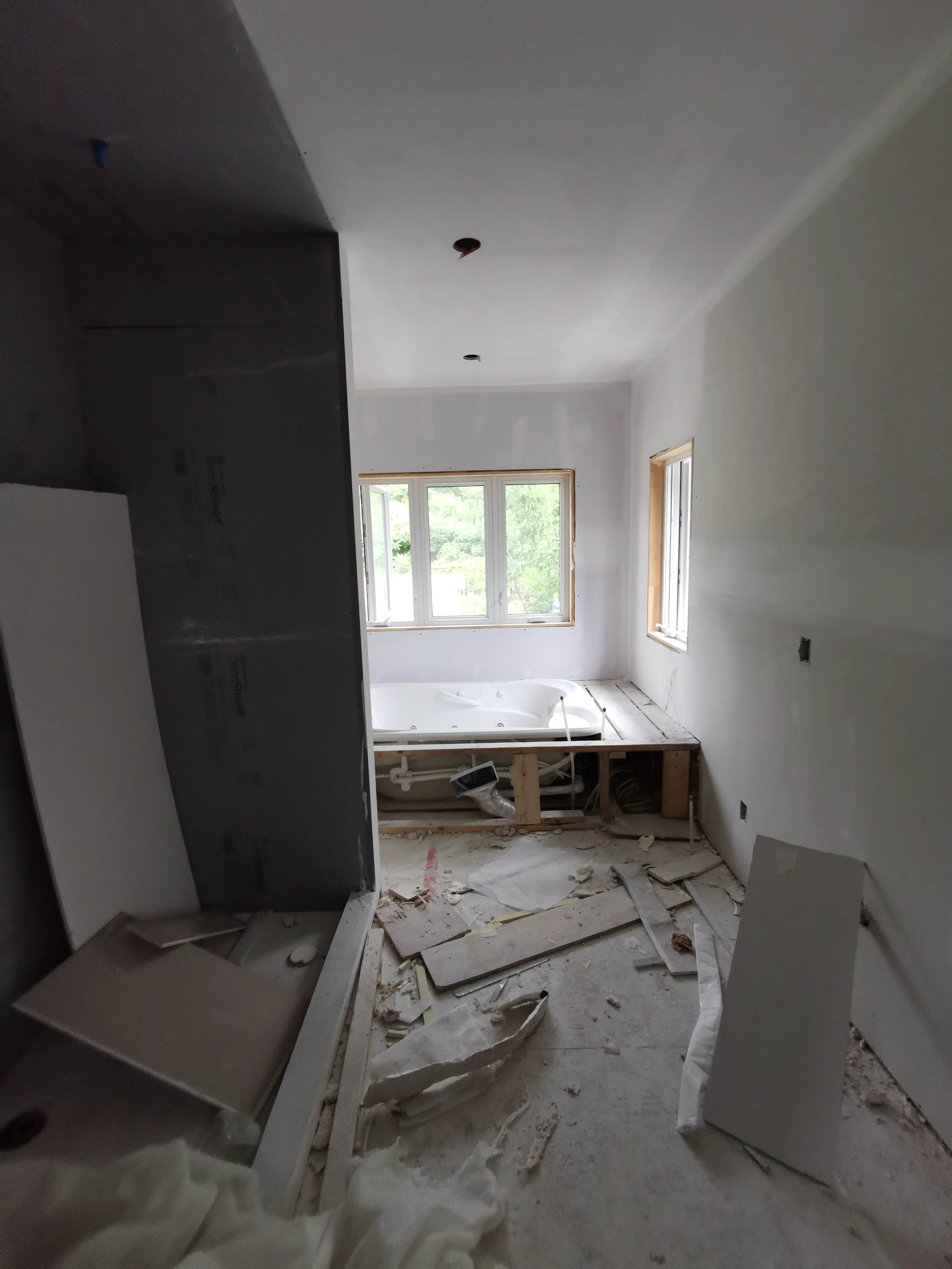 Acton Custom Estate Home, Acton, ON — in progress: Master Bath 1