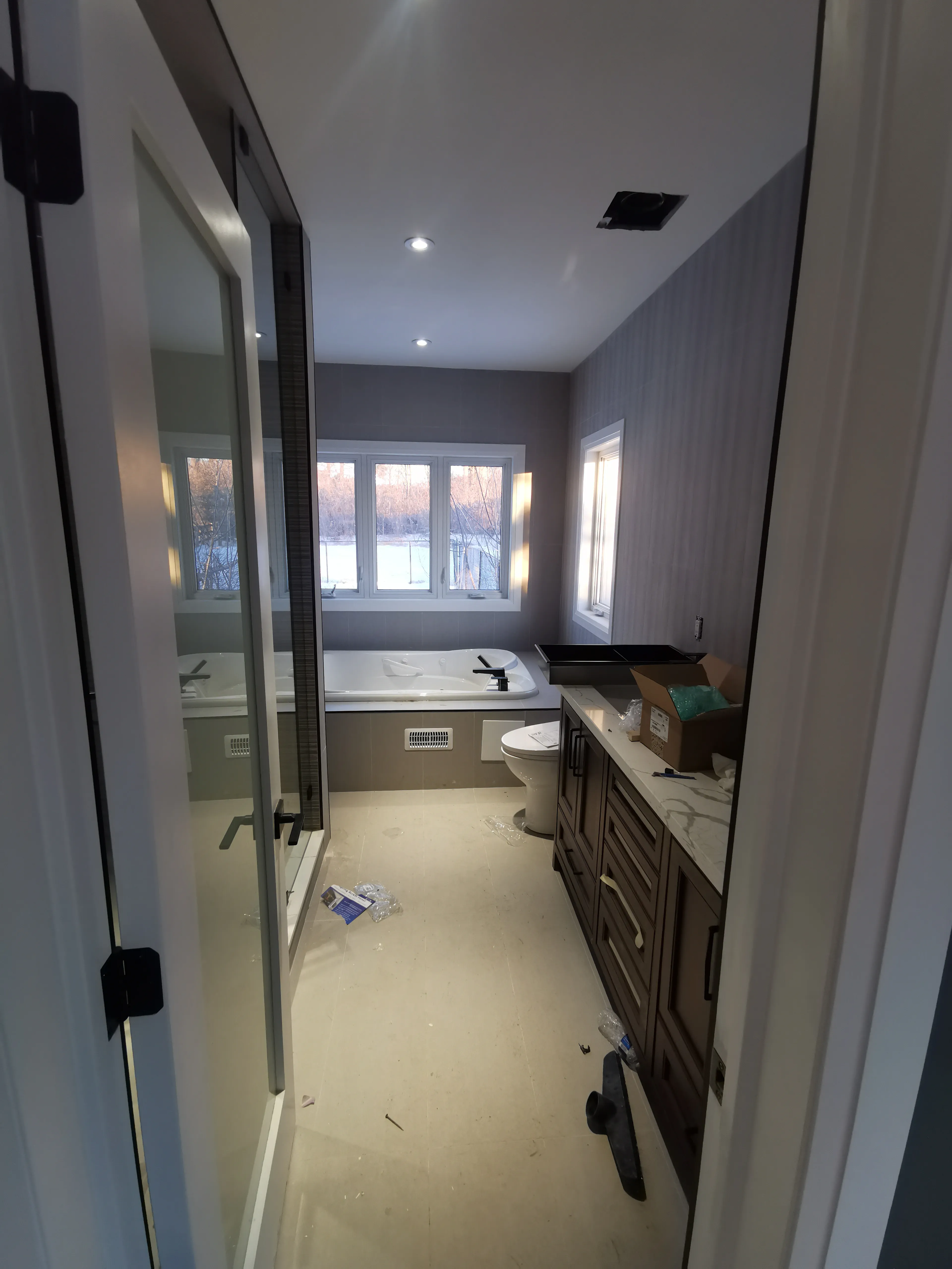 Acton Custom Estate Home, Acton, ON — in progress: Master Bath 10