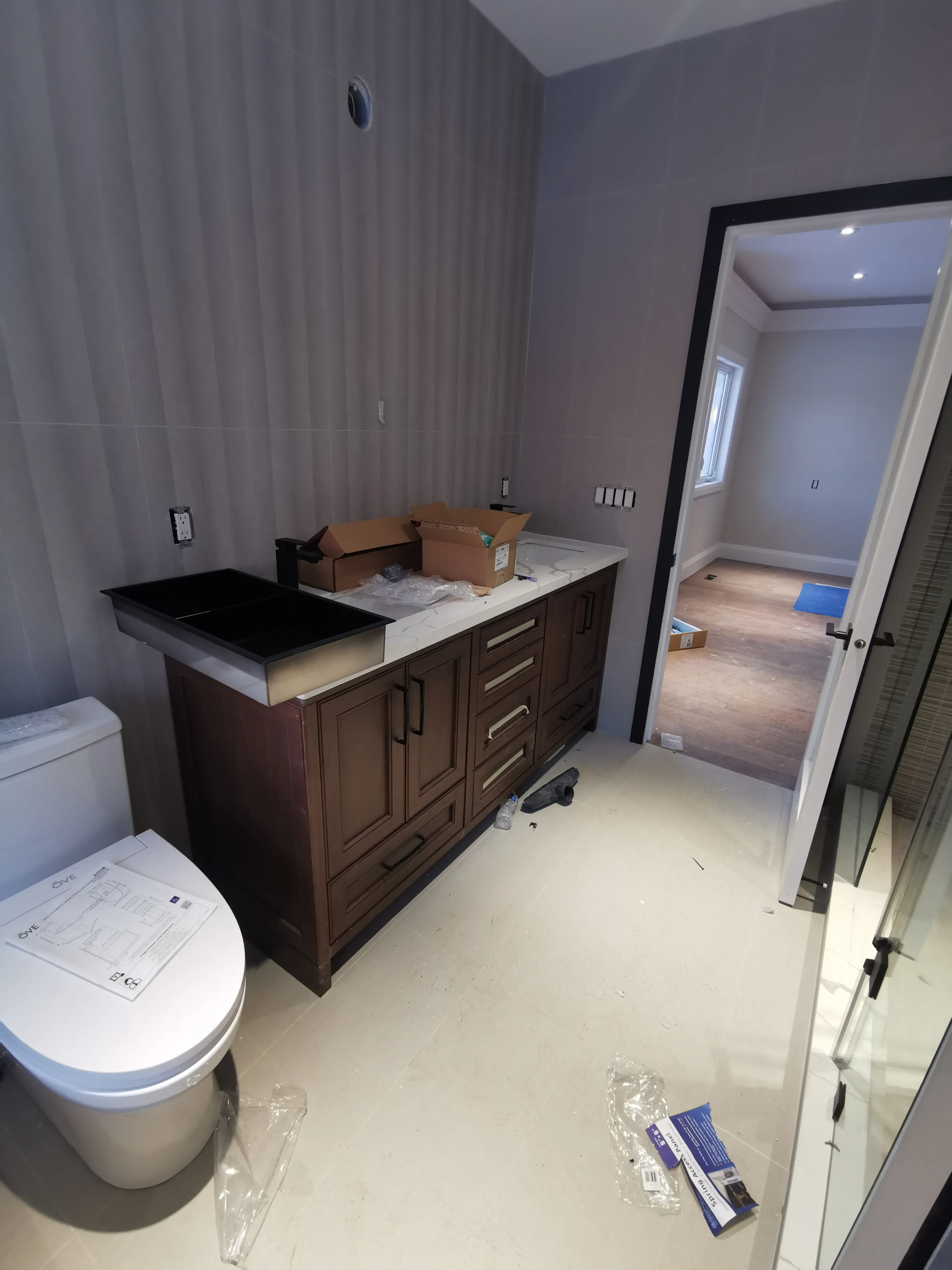 Acton Custom Estate Home, Acton, ON — in progress: Master Bath 11