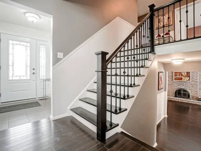 Bramalea Woods Whole-Home Renovation, Brampton, ON — before: Stairs