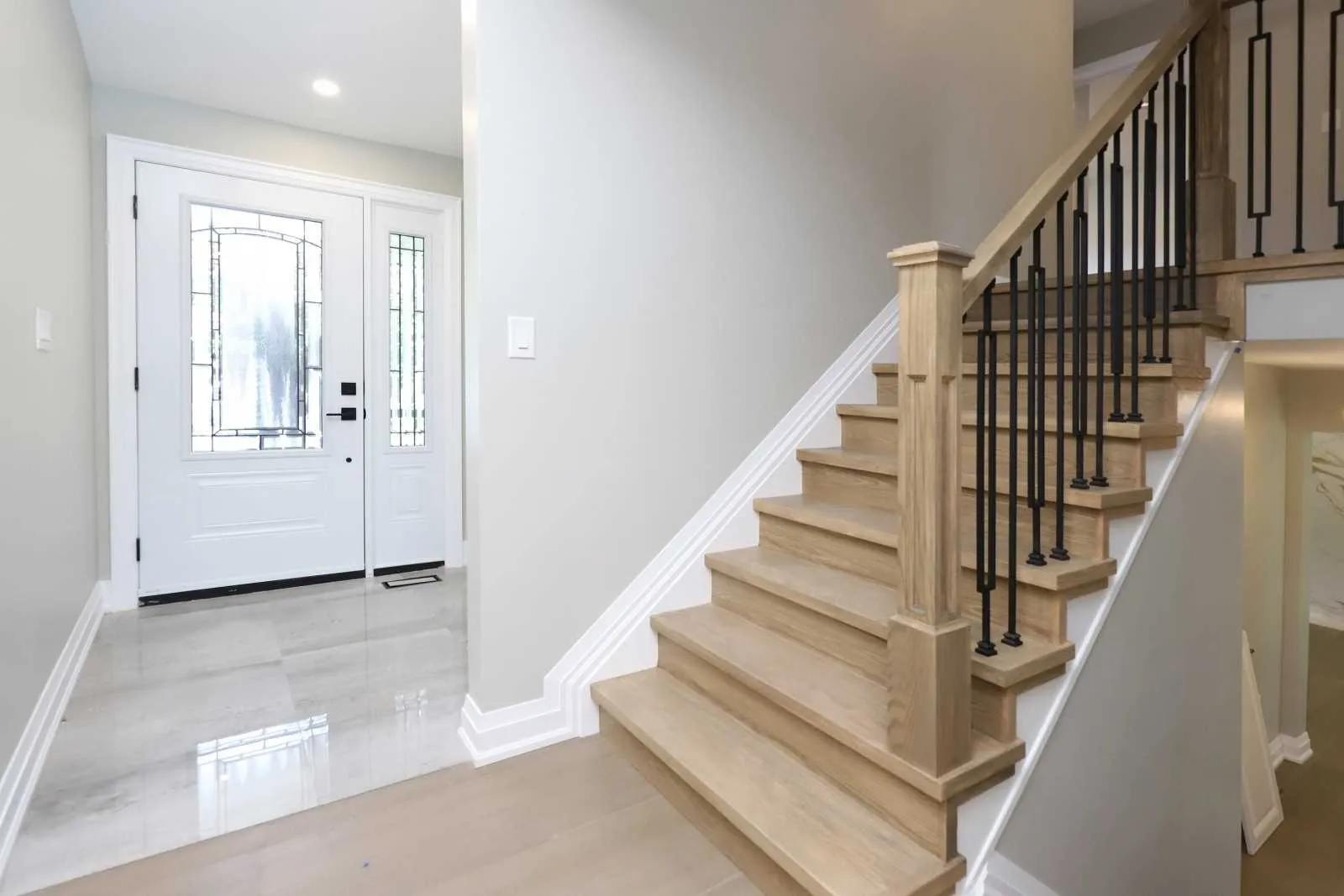 Bramalea Woods Whole-Home Renovation, Brampton, ON — after: Stairs