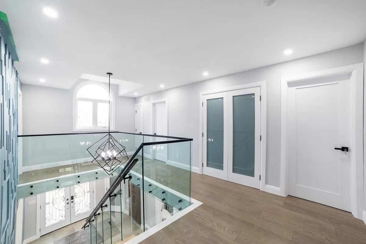 West 5th Whole-Home Renovation, Hamilton Mountain — after: Upper Hallway